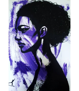 Purple girl #2-Valera Hrishanin-ARTMONKEY